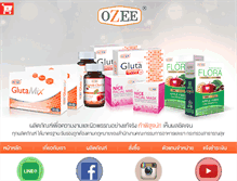 Tablet Screenshot of ozee-official.com